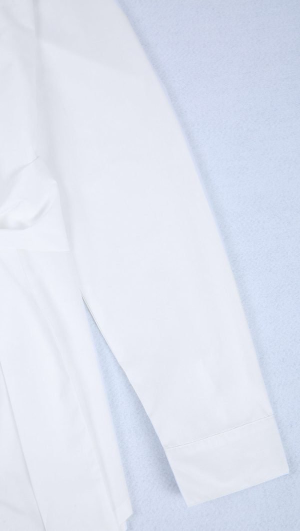 Groovy Long Sleeve White Plain Shirt