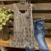 Pressed Flower Garden Print Tank Top