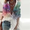 Dreamy Print 3/4 Sleeve Shirt